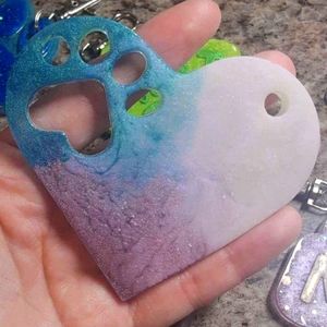 Custom pet keychain.